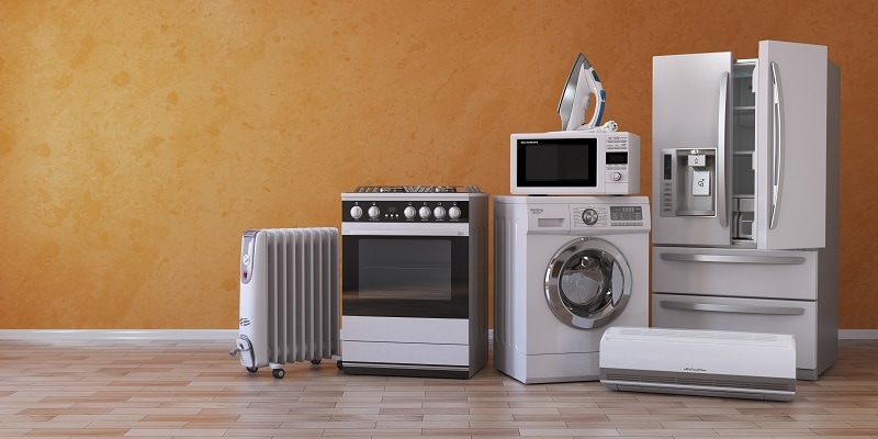 Each major appliance needs its own breaker